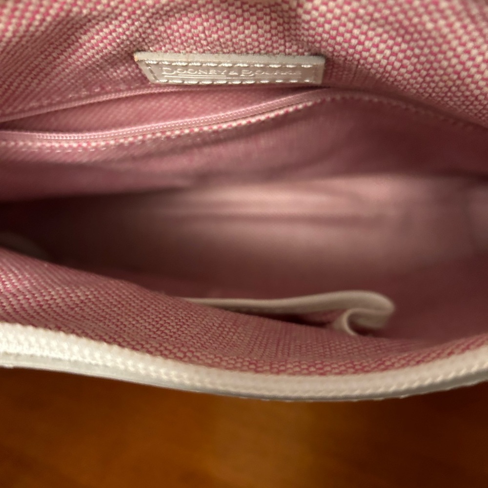 Dooney & Bourke Red Logo Canvas Shoulder Bag - Picture 10 of 10